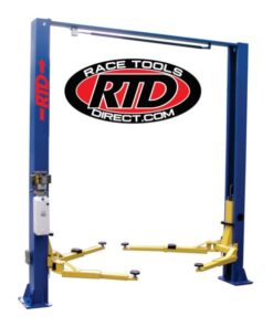 Race Tools Direct 9,000 lb. Capacity, Overhead 2 Post Lift – Asymmetric